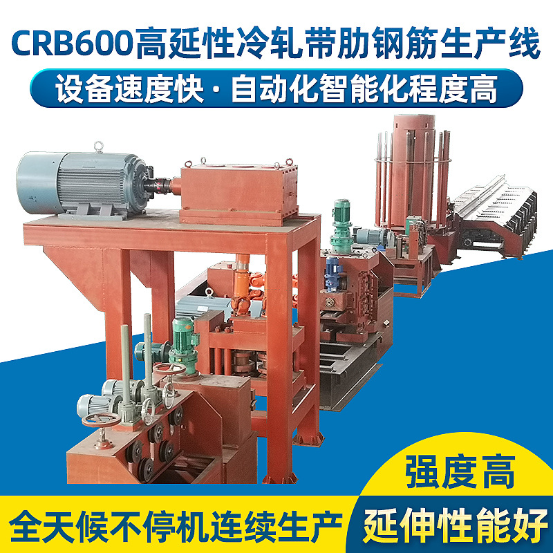 CRB600高延性冷軋帶肋鋼筋生產線